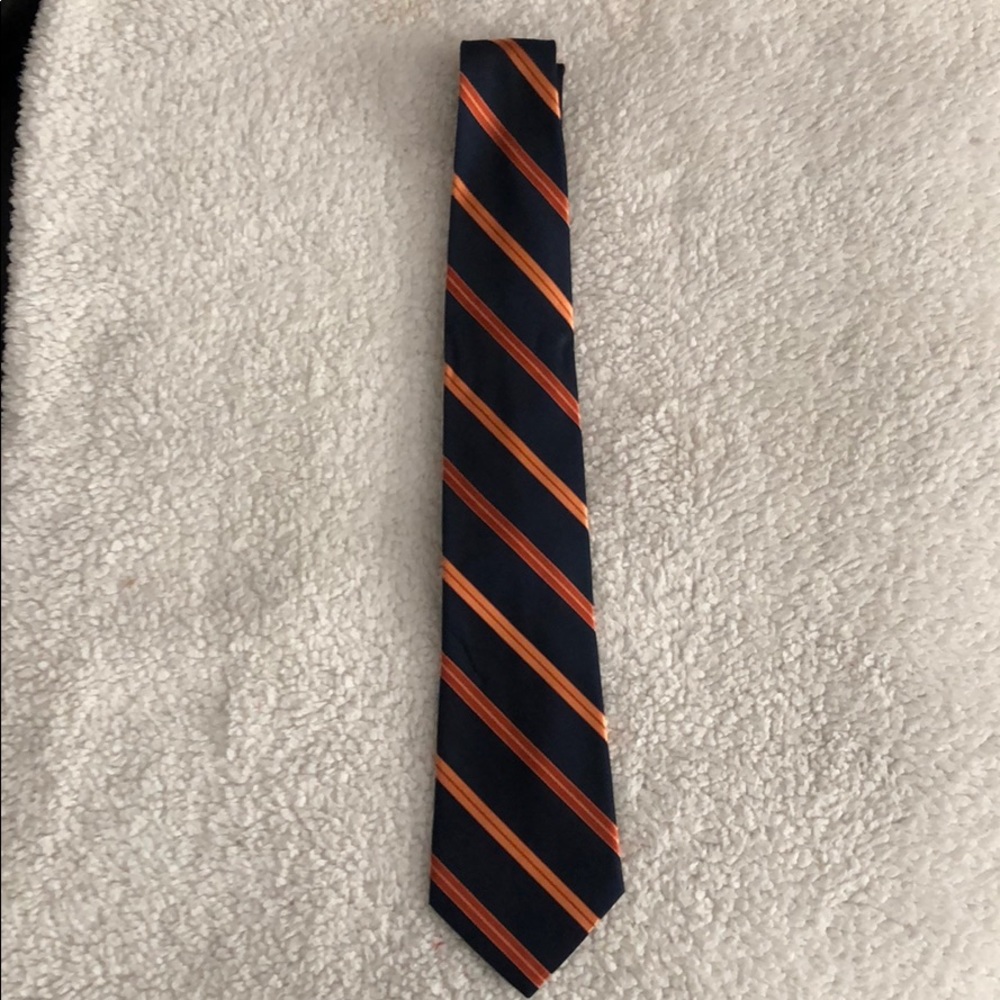 Orange and Blue Tie. No Stains. Great Condition